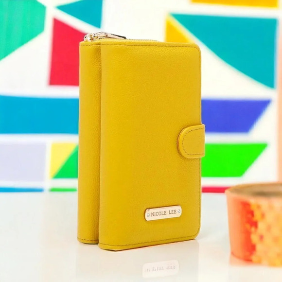 🆕️ Nicole Lee USA Phone Zipper Double Wallet Shoulder Strap Wristlet Crossbody - Picture 5 of 17